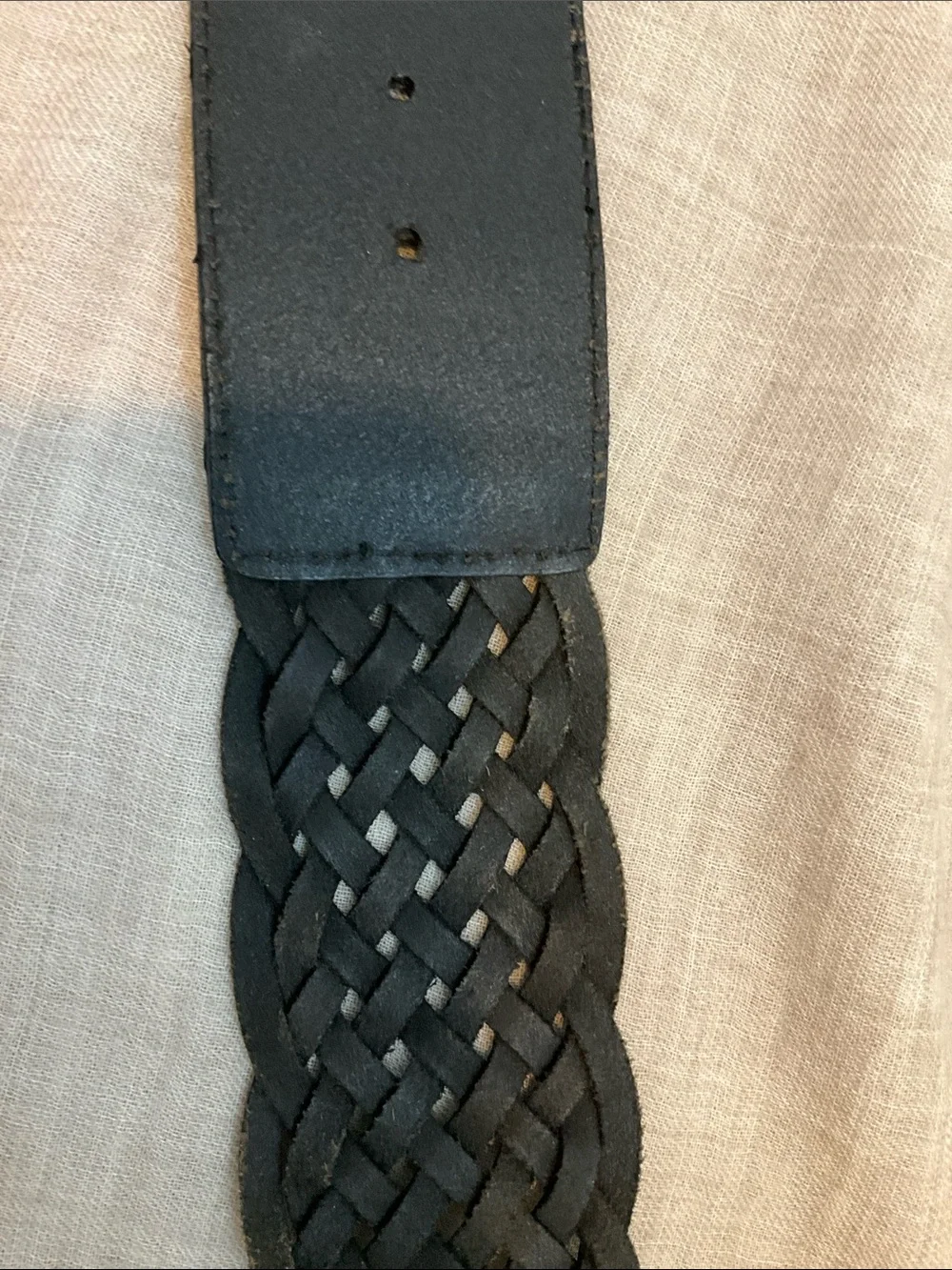 Braided Leather  Belt